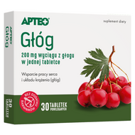 Głóg APTEO, 30 tabletek powlekanych