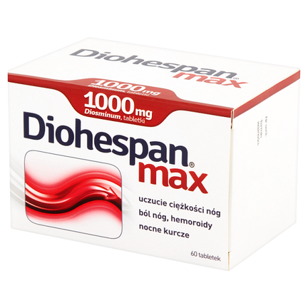 Diohespan Max 1000 mg, 60 tabletek - PRODUKT LECZNICZY NIEREFUNDOWANY OTC