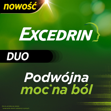 Excedrin Duo, 20 tabletek powlekanych - PRODUKT LECZNICZY NIEREFUNDOWANY OTC