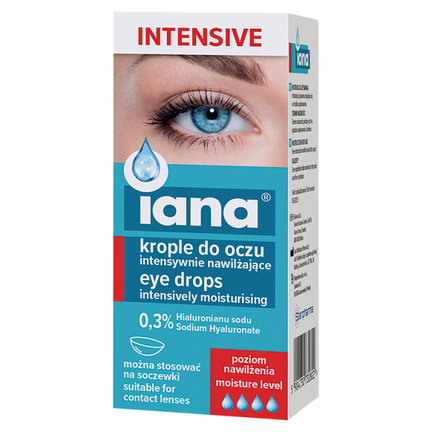 Iana Intensive 0,3% HA, krople do oczu, 10 ml - WYRÓB MEDYCZNY