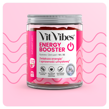 Vit Vibes Energy Booster, 60 żelek - SUPLEMENT DIETY