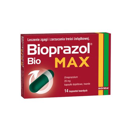 Bioprazol Bio Max 20 mg, 14 kapsułek - zdjęcie produktu