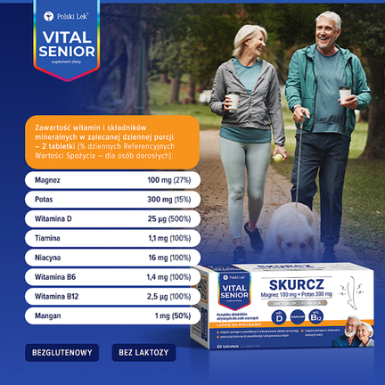 Vital Senior Skurcz, 60 tabletek