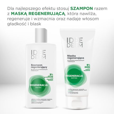 Idee Derm, szampon regenerujący do włosów przesuszonych, 300 ml - IDEEPHARM