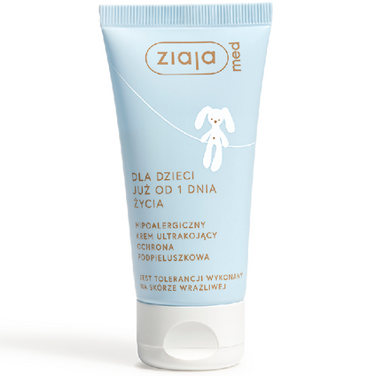 ZIAJA Ziaja Med, Hipoalergiczny krem ultrakojący ochrona podpieluszkowa, 50 ml