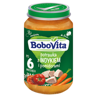 Bobovita Potrawka z indykiem i pomidorami po 6 miesiącu, 190 g