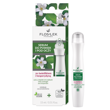 FLOS-LEK Floslek Serum do powiek i pod oczy ze świetlikiem i hesperydyną, 15 ml