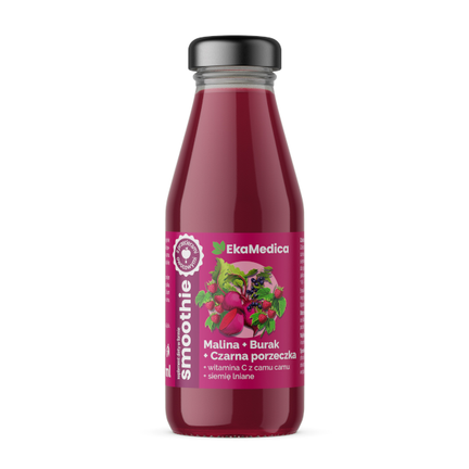 Ekamedica, Smoothie malina-burak-czarna porzeczka, 250 ml - zdjęcie produktu