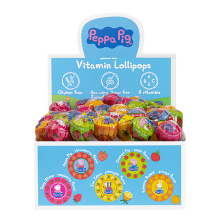 Vitamin Lollipops Peppa Pig, 60 lizaków - zdjęcie produktu