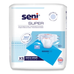 Pieluchomajtki na rzepy Seni Super, Rozmiar XS, 10 sztuk