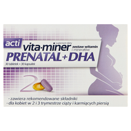 Acti Vita-miner Prenatal DHA, 30 tabletek + 30 kapsułek