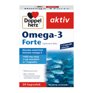 Doppelherz Aktiv, Omega-3 forte, 30 kapsułek