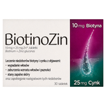 BiotinoZin, 10 mg + 25 mg Zn2+, 30 tabletek