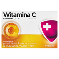 Witamina C 200 mg, 60 tabletek drażowanych