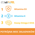 Ibuvit  D3 2000 + K2 MK-7 Omega 3, 30 kapsułek - 5907529465981