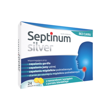 Septinum Silver, 24 pastylki do ssania