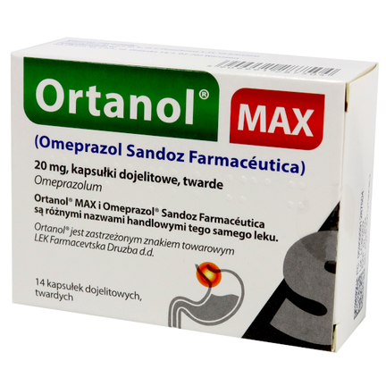 Ortanol Max 20 mg, 14 kapsułak dojelitowych (import równoległy Pharmavitae) - zdjęcie produktu