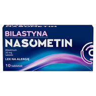 Bilastyna Nasometin 20 mg, 10 tabletek