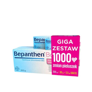 Bepanthen Baby, maść ochronna, zestaw, 200 g + 30 g + 3,5 g