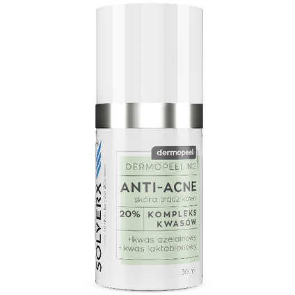 EMPIRE PHARMA Solverx Dermopeel peeling, 20% Anti-Acne, 30 ml — Składniki i ocena