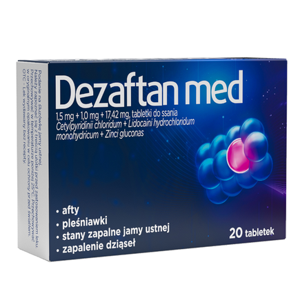 Dezaftan med, 20 tabletek do ssania - zdjęcie produktu