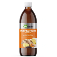 Imbir Kurkuma z piperyną, płyn, 500 ml