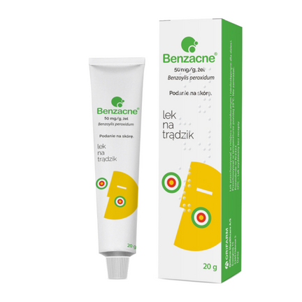 Benzacne, 50 mg/g, żel, 20 g  - zdjęcie produktu