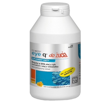 Eye Q, 400 kapsułek do żucia (360+40 kapsułek gratis) - zdjęcie produktu