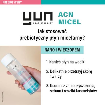 Yun Acn Micel Płyn micelarny prebiotyczny, 200 ml - PŁYN MICELARNY