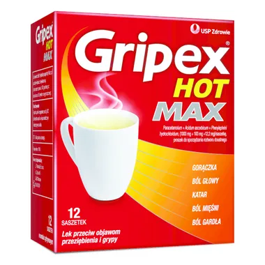 Gripex Hot Max, 12 saszetek