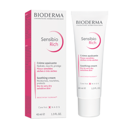 BIODERMA Bioderma Sensibio Rich, krem łagodząco-nawilżający o bogatej konsystencji, 40 ml