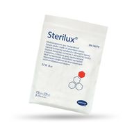 Sterilux, opatrunek jałowy, 17-nitkowe, 8-warstwowe, 7,5 cm x 7,5 cm, 3 sztuki