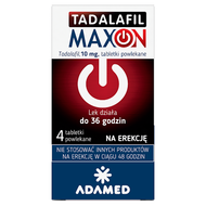 Tadalafil Maxon 10 mg, 4 tabletki powlekane