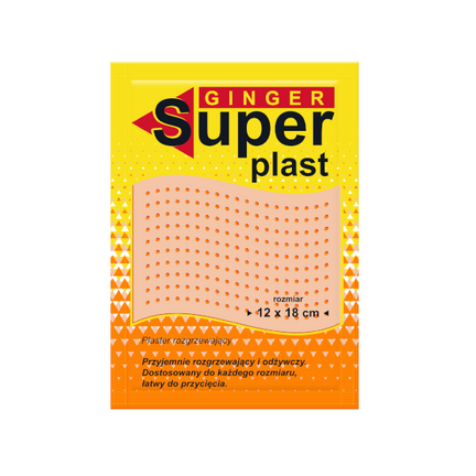 Plaster rozgrzewający Ginger Super, 50 plastrów - KOSMETYK