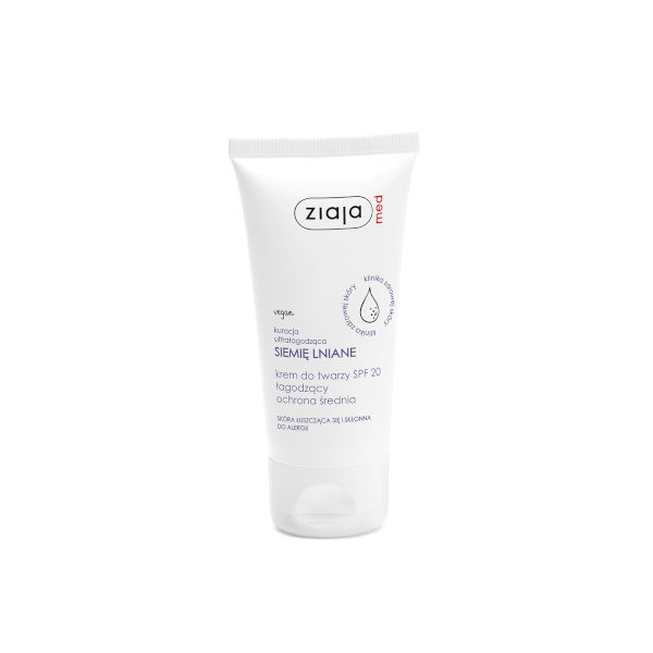 Ziaja Med Siemię lniane Krem do twarzy SPF 20, 100 ml