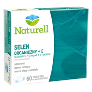 Naturell Selen organiczny + E, 60 tabletek do ssania