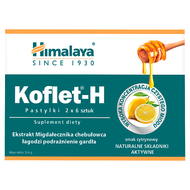 Koflet-H Himalaya, smak cytrynowy, 12 tabletek do ssania