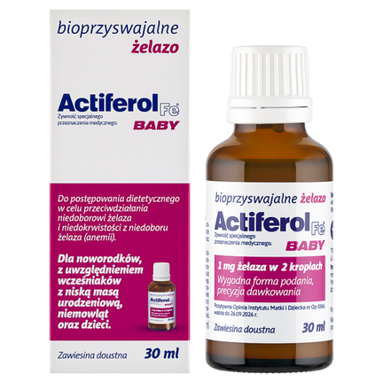 Actiferol Fe Baby, zawiesina, 30 ml - zdjęcie produktu