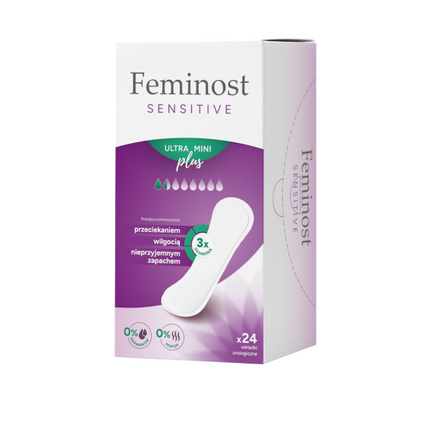 Feminost Sensitive Ultra Mini Plus, wkładki, 24 sztuk - zdjęcie produktu