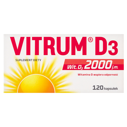 Vitrum D3 2000 J.M, 120 kapsułek - SUPLEMENT DIETY