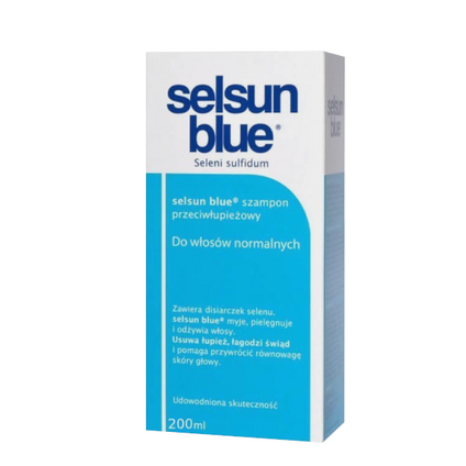 CHATTEM Selsun Blue, szampon przeciwłupieżowy do włosów normalnych, 200 ml