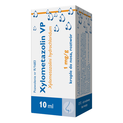 Xylometazolin VP 0,1%, krople do nosa, 10 ml - zdjęcie produktu