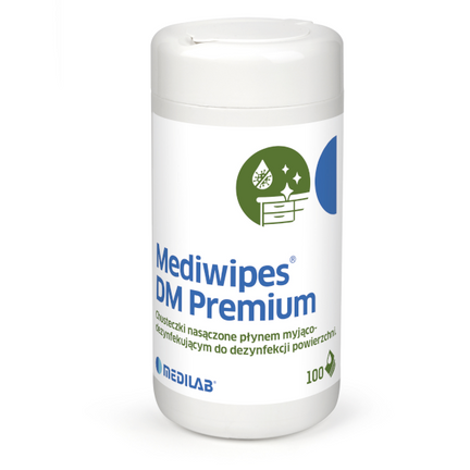 Mediwipes DM, chusteczki, tuba, 100 sztuk - zdjęcie produktu