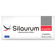 Silaurum, plaster na blizny 10 cm x 3 cm, 6 sztuk