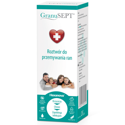 GranuSEPT, roztwór do oczyszczania i nawilżania ran, 60 ml - zdjęcie produktu