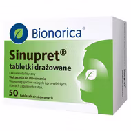 Sinupret, 50 tabletek drażowanych