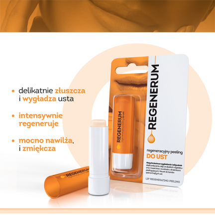 Regenerum regeneracyjny peeling do ust, 5 g - 5902802700759