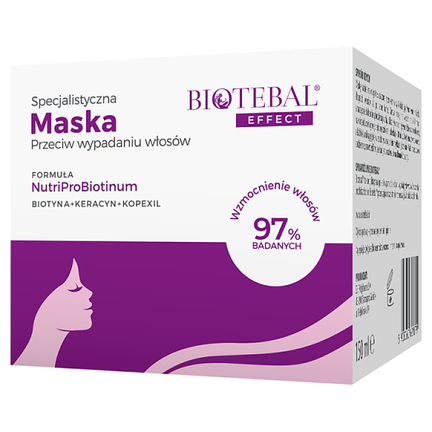 Biotebal Effect, maska przeciw wypadaniu włosów, 150 ml - zdjęcie produktu