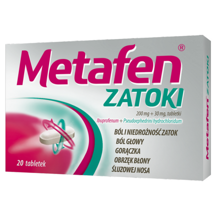 Metafen Zatoki, 20 tabletek powlekanych - zdjęcie produktu