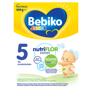 Bebiko Junior 5, odżywcza formuła na bazie mleka dla przedszkolaka, 600 g